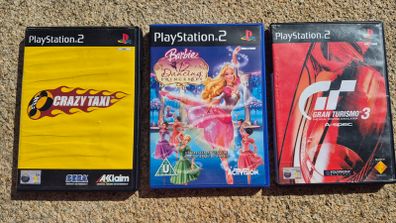 PlayStation 2 Gran Turismo 3. Crazy Taxi. Barbie