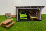 1:64 scale garage building for Hotwheels/Matchbox