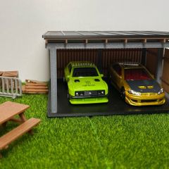 1:64 scale garage building for Hotwheels/Matchbox