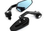 Blued, Antiglare, Motorbike Mirrors, Handle bar End Mirrors