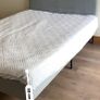 IKEA Slattum Double Bed Frame - Grey, Slats Included Image 3