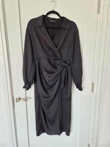 Black wrap dress