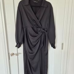 Black wrap dress