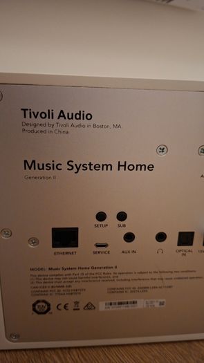 Tivoli Audio Music System Home Generation II White / Silver