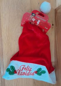 Christmas Santa Hat inscribed Feliz Navidad