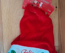 Christmas Santa Hat inscribed Feliz Navidad
