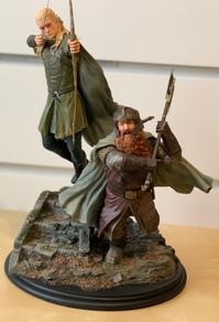 Weta Legolas & Gimli at Amon Hen The Lord of the Rings/Middle-Earth Statue