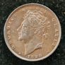 1828 Farthing George IV Coin Image 2