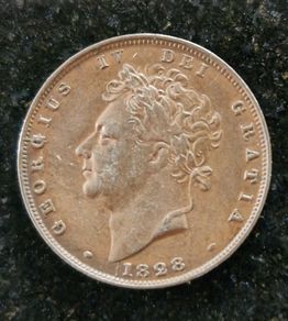 1828 Farthing George IV Coin