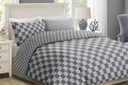 MULTIPLE SIZES AVAILABLE Duvet Cover Set 3 Piece Soft Brushed Microfiber Bed Covers Double Bed Printed Reversible Quilt Bedding Set + Matching Pillow Cases