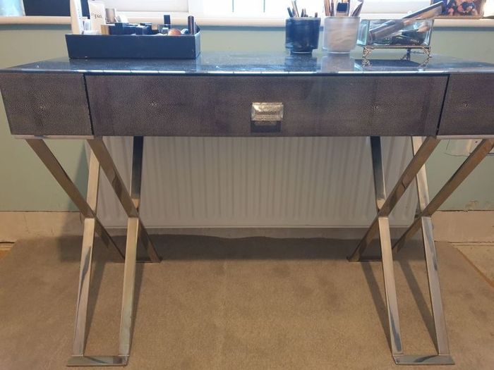 RV Astley Shagreen Glass Dressing Makeup Table rrp 1400
