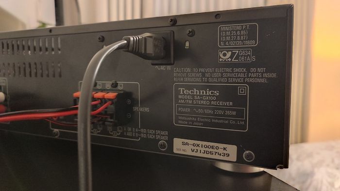 TECHNICS SA-GX100 Receiver/Amplifier. VGC. Cleaned