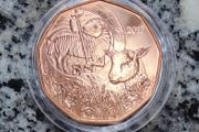 Austria 5 Euro Copper (.999) Uncirculated Coin 2017 - Easter Lamb - Easter Coins