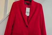 Zara Red Blazer BNWT Size 8