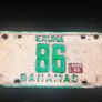 Genuine Vintage licence plate '86'  Bahamas jdm Image 4