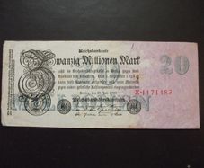 Germany. Reichsbanknote. 20 Millionen Mark (25.7.1923)