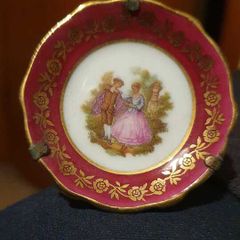 Vintage Limoges Porcelain Miniature Plate