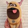The Secret Life of Pets Mel Soft Plush Pug Dog approx. 18 cm. Used Please see photos Image 3