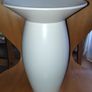 Paul Costelloe for Wedgwood round bulbous trumpet shaped ivory Vase H 27 cm Image 3