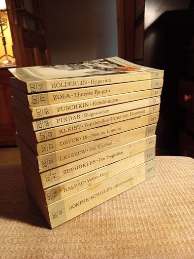 1960s 10 Classic Works of Literature in German. Vintage.