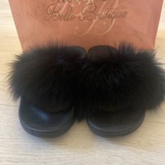 Like New House of Belle Black Sliders UK 5