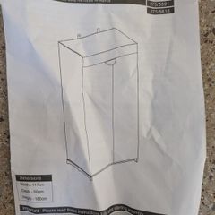 Double Covered Wardrobe (117 x 50 x 154) WDH