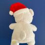 Adorable small Christmas white teddy bear Image 4