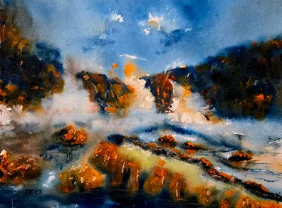 Ashleigh falls watercolour