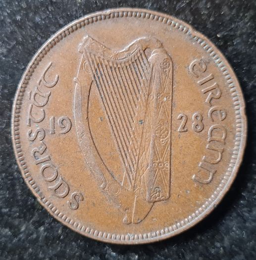 Ireland 1928 1d Penny Coin
