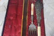 antique fish knife and fork set