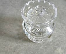 Waterford crystal colleen honey jar and lid in original box ireland