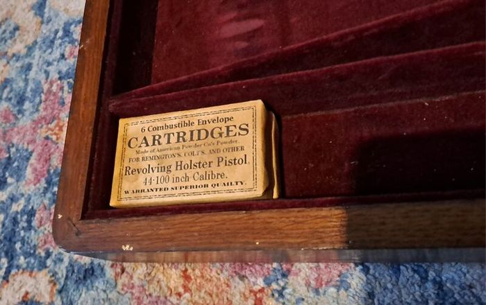 antique box for remington revolver 1855