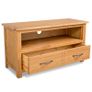 TV Cabinet 90x35x48 cm Solid Oak Wood Image 2