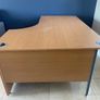 Radial Office Desk Panelled Right Hand W1600xD1200xH725mm Beech Image 3
