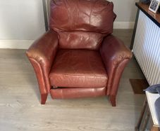 leather recliner armchair