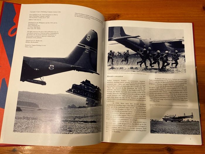 Military  book: Jane's Aircraft Spectacular ' Hercules'