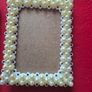 4 Small Pearl Photo Frames Image 6