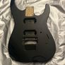 Made in Japan Jackson dinky Solid Black Guitar Body.Factory original paint finish. Floyd tremolo ready electric guitar parts accessories Image 2