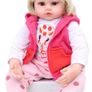24 Inches 60cm Pretty Reborn Dolls Baby Girls Soft Silicone Vinyl Hanmade Reborn Baby Toddlers Newborn Baby Dolls Boy and Girl Toys Xmas Gifts Reborn Babies (FREE POSTAGE) Image 2