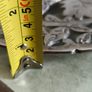 Vintage Metal Trivet with Grape Motif, Rustic Decor , For Altar or Cauldron Image 4