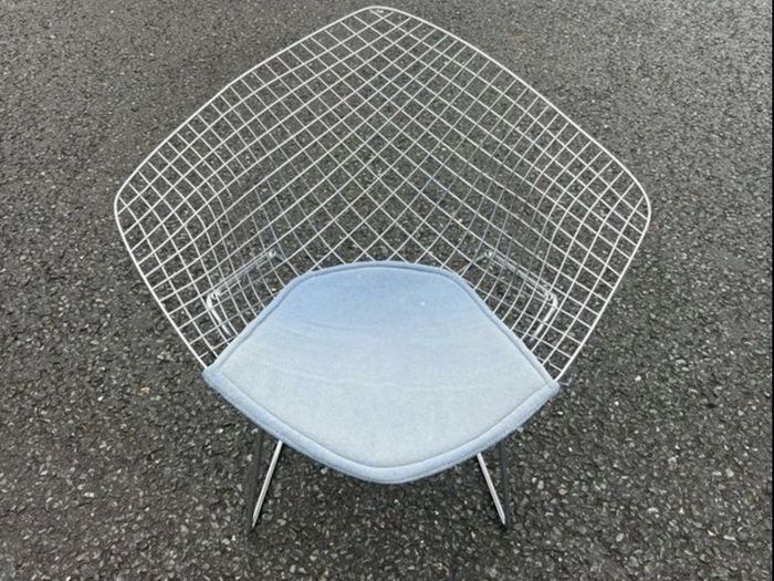 Vintage Knoll Harry Bertoia style Diamond Wire Chair.