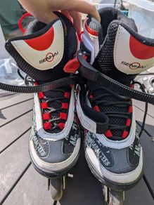 Kids in-line skates, hardly used, adjustable size