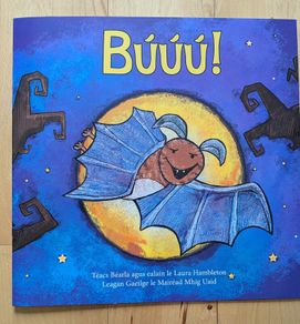 Buuu - brand new - delightful book as Gaeilge - less than half price