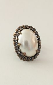 Vintage Style Pearl Ring