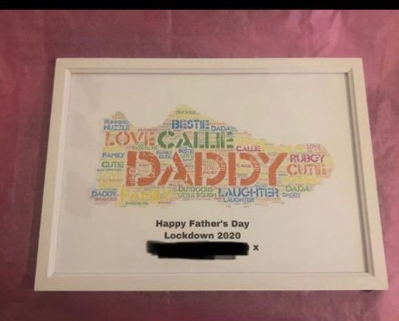Personalised Father's Day frame
