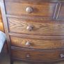 Bowfront mahogany chest of drawers. Image 2