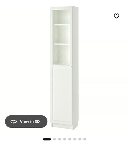 Bookcase with panel/glass door