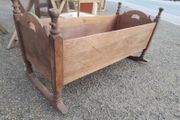 Antique Wooden Rocking Cradle