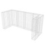 Gabion Triple Wheelie Bin Surround Steel Image 4
