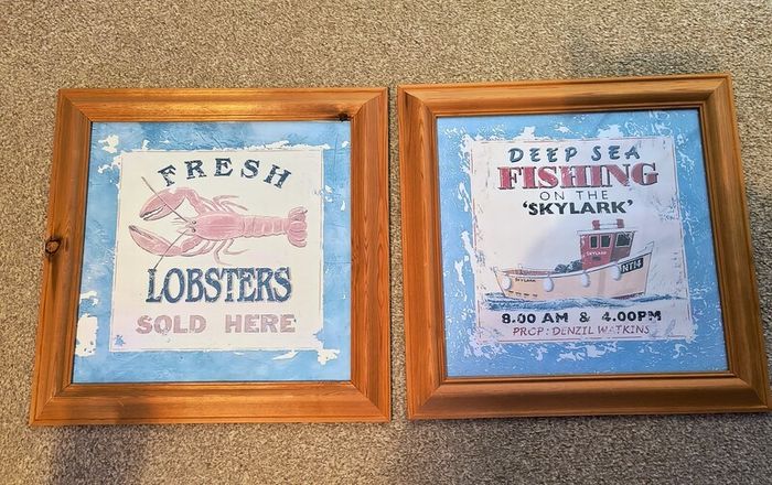 Pair of framed prints